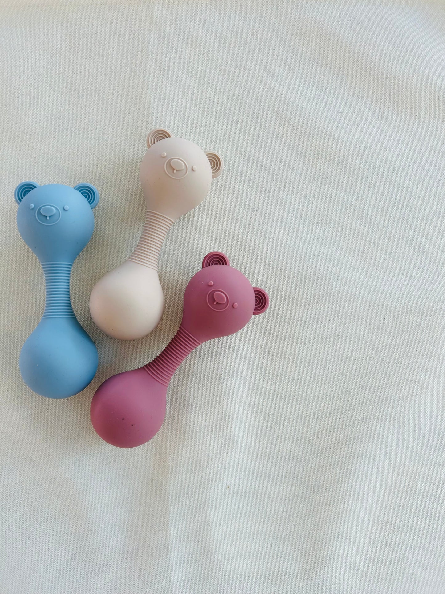 Silicone bear rattle