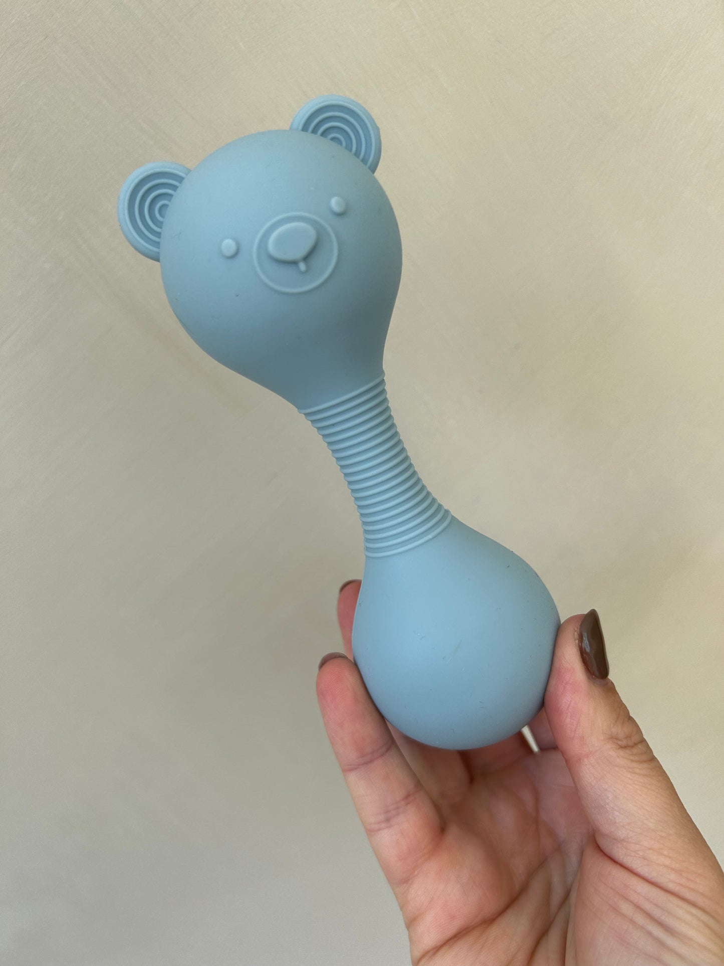 Silicone bear rattle